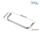 4pcs Metal Purse Frame 10  Kiss Lock Clasp For Diy Purse Handle