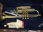 Vintage Conn Cornet Model 16a With Case And Mouthpiece 