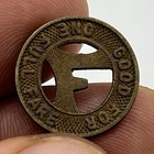 Vintage San Antonio Public Service Co Texas Train Bus Transit Token Reversed F