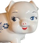 Rare Vintage Corning Ware Blue Cornflower Piggy Bank   see Photos  No Stopper