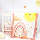 4-piece Crib Bedding Set For Girls  Includes Comforter  Fitted Crib Sheet  Cr   