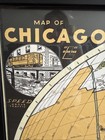 Map Of Chicago Framed Vintage Ride The    l    Rapid Transit Lines