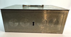 Antique Vintage Strong Box  Vintage Cash Box  Money Box  Safe   Libor   No Key