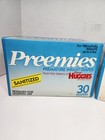 2x Vintage Pack Of 30 Kleenex Huggies 1988 Preemies Infant Baby Diapers Usa Made
