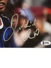 Hand Signed Photo 8x10 Ronaldinho Autographed Beckett Coa