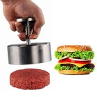 Hamburger Meat Press Patty Maker 304 Stainless Steel Round Non-stick Thickness