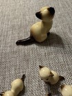 Vintage Hagen Renaker Siamese Cat  Mother Cat    5 Kittens