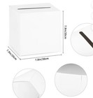 White Card Box Wedding Favors Post Box Cardboard Receiving Money Box Holder 
