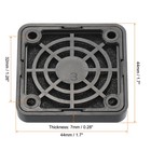 4 Pack 40mm Cooling Fan Filter With Screw Abs Ventilator Grill Guard Black