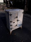 Antique Galvanized Steel Icebox Industrial Look For Great Bar