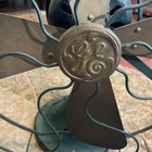 Vintage Working 17    General Electric Ge Fan Oscillating 4 Brass Blades Cage