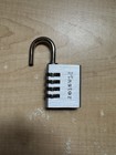 Master Lock Resettable Combination Padlock Aluminum Body Steel Shackle Silver