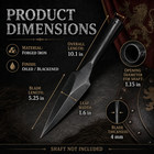 Forged Blackened Iron Spear Head 10 1  Historical Reenactment Craft Piece