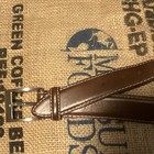 Kirkland Signature Men s Brown Solid Leather Adjustable Buckle Belt Size 34