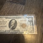 1929  10 National Bank Note Type 1 Ch  6174 Carnegie Nb Carnegie  Pa