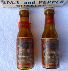 Vintage Salt And Pepper Shakers -  budweiser Beer Bottles   - 4 Inches Tall 