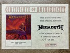Megadeth 30th Anniversary 107 250 Lithograph    peace Sells    Vic Rattlehead