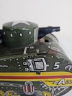 Vintage Marx Tin  Litho Windup Doughboy Army Tank  Pop Up Soldier  Spark