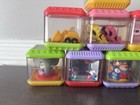Fisher Price Peek A Boo Blocks Sensory Toys Lot Of 8 Pig  Circus  Elephant Lot