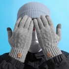 Men Winter Touch Screen Gloves Warm Thick Wool Knit Cold Proof Velvet Lined Usa