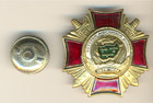 Soviet Red Medal Star Banner Veteran  Internationalist Badge Afghanistan  1490 