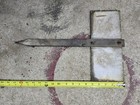 Early Porcelain Cemetery Sign With Original Stake