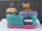 Lps Littlest Pet Shop  71 Cat Yellow Shorthair Blue Eyes Curious Kitties Hasbro 