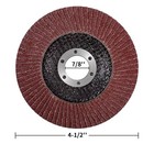 50 Pack 4 5  4-1 2  Flap Grinding Wheels 40 Grit T27 Aluminum Oxide Sanding Disc