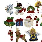 Bucilla 82933    lotsa Christmas    Felt Ornaments 38 Completed Ornaments