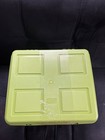 Vtg Wilson Wil-hold Sewing Box Craft Storage Organizer Green Plastic Read