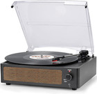 Vinyl Record Player With Speaker Vintage Turntable Belt-driven Turntable 3-speed