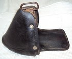 Vintage Antique Western Tapaderos Hooded Stirrups - Leather Wrapped -wow