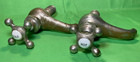 For Restoration Brass Porcelain Hot   Cold Farmhouse Sink Faucets Cross Handles