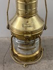 Vtg Anchor Brass Nautical Oil Lantern 16   Maritime Ocean Old Antique Ship Lamp