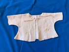 Vintage 1950 s Flannel Hand Embroidered Infant Baby Set Of 5 Layette Tops