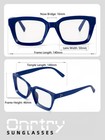 Thick Square Frame Glasses For Women Men Non-prescription Clear Lens Eyeglasses