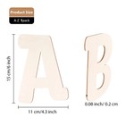 She Love 6 Inch Wooden Letters 26pcs Alphabet Letter For Crafts 1 Set