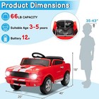 12v Licensed Shelby Electric Ride On Car Toy W  Remote  Led Lights For Kids Gift