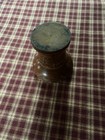 Antique Vintage Treen Ink Sander Pounce Pot Lathe Turned Wood C 1900