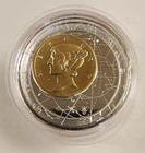 2013 Fortuna Redux Mercury 3d  50 Niue 6 Oz Silver Proof Cylinder Shaped Coin