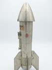 Vintage Metal  Astro Rocket Mechanical Bank 1957 Berzac Creation Display Piece