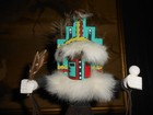 Vintage New Mexico Original Native American Navajo Kachina Doll 12  Tall  3