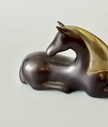 Vintage Loet Vanderveen Classic Reclining Bronze Sculpture Horse Signed Ltd Ed