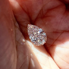 3 00 Ct Pear Shape Natural D Color Lab Grown Diamond Vvs1 Clarity Certified