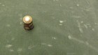Vintage Chinese Flower Painted Enamel Cloisonn   Style Thimble Blue Interior