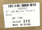 27  Lcd Monitor Plastic Cover 1020107 For Apple Imac A1312 810-3531 810-3557 810