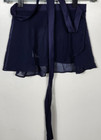 Danskin Girls Size Small  4-6  Navy Georgette Wrap Skirt Nwt
