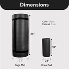 Balancefrom 1  Extra Thick Yoga Mat W knee Pad And Carrying Strap  Black  used 