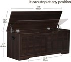 47 2  Storage Chest Extra Large wooden Storage Trunk espresso 