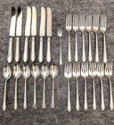 Enchantress By International Sterling Silver Flatware Set 25pc Service For 6